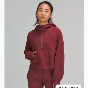 Lululemon Scuba Oversized Half-Zip Hoodie Mulled Wine NWT